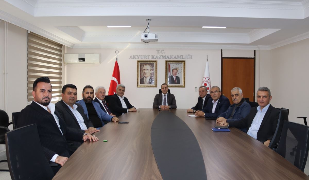 Kuzey Ankara İstişare Meclisi Akyurt Kaymakamını ziyaret etti